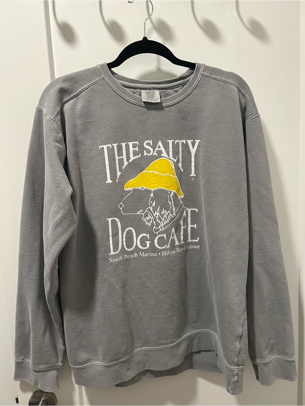 Vintage Grey The Salty Dog Cafe Hilton Head Crewneck Sweatshirt